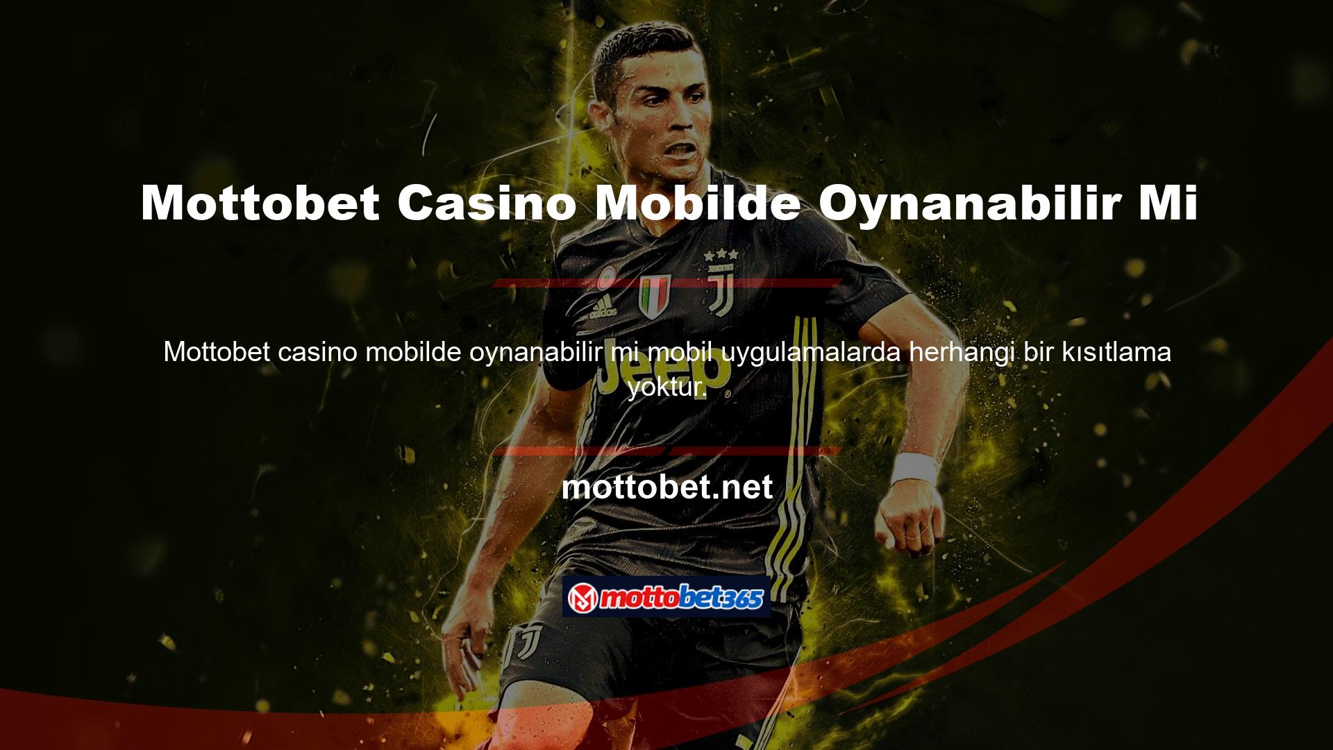 Mottobet Casino mobilde oynanabilir mi? Tabii ki, hareket halindeyken de tüm oyun kategorilerini kullanabilirsiniz